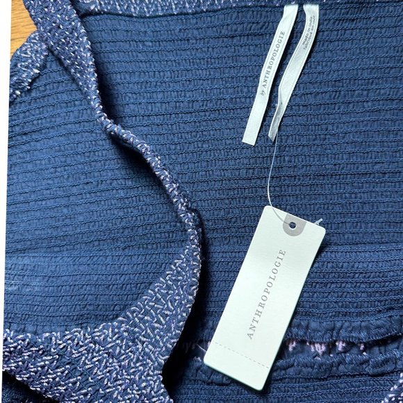 NWT Anthropologie smocked embroidered tank top - Picture 5 of 6